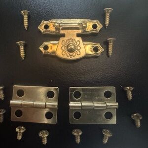 Gold MINI Hardware Set with Hinges and Latch